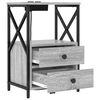 vidaXL Cabinet de chevet Gris Sonoma 40 x 31 x 60 cm Bois d'ing&eacute;nierie