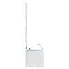 vidaXL Cache-pot de jardin Blanc 40 x 40 x 142 cm Acier
