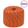 vidaXL Corde de bateau Orange 14 mm 250 m Polypropyl&egrave;ne
