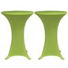 vidaXL Housses de table extensible 4 pcs 60 cm Vert