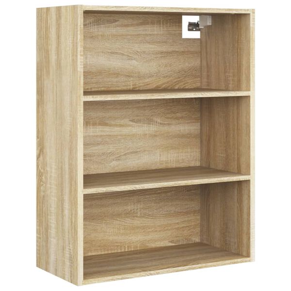 vidaXL Armoire murale suspendue Chêne sonoma 69,5x32,5x90 cm