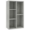 vidaXL Bibliothèque/Buffet Gris béton 50x25x80 cm Bois d’ingénierie