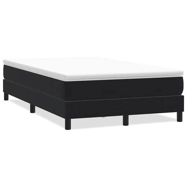 vidaXL Sommier à lattes de lit sans matelas noir 120x210 cm velours