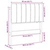 vidaXL T&ecirc;te de lit capitonn&eacute;e Marron et Noir 80 cm Pin massif