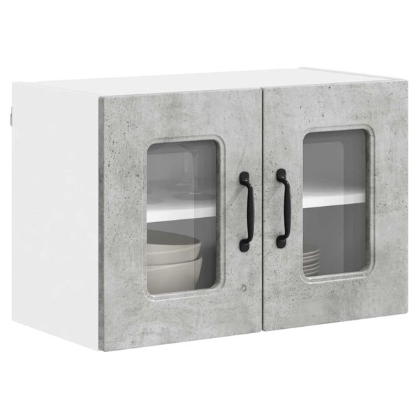 vidaXL Armoire de cuisine Kalmar 2 pcs Gris b&eacute;ton 60 x 31 x 40 cm