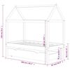 vidaXL Cadre de lit pour enfant et un tiroir bois pin massif 80x160 cm