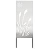 vidaXL &Eacute;cran de confidentialit&eacute; de jardin Fretwork Argent&eacute; 50 x 140 cm
