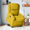 vidaXL Fauteuil inclinable de massage &eacute;lectrique jaune velours