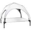 vidaXL Lit pour Chien Gris Argent&eacute; 104 x 86 x 84,5 cm Acier
