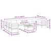 vidaXL Salon de jardin avec coussins 11pcs cire marron bois pin massif