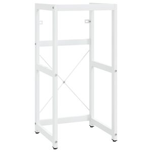 vidaXL Cadre de lavabo de salle de bain Blanc 40x38x83 cm Fer
