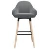 vidaXL Tabourets de bar lot de 2 gris clair tissu