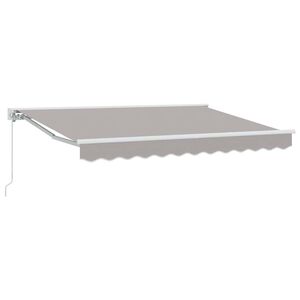 vidaXL Cadre d'auvent Gris clair 250 x 200 cm