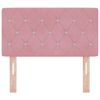 vidaXL T&ecirc;te de lit avec t&ecirc;te de lit Rose 80 cm Cuir synth&eacute;tique