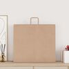 vidaXL Sacs en papier 250 pcs avec poign&eacute;es marron 54x15x49 cm