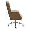 vidaXL Chaise de relaxation Marron Tissu
