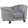 vidaXL Canap&eacute; pour chien Gris 69x49x40 cm Peluche