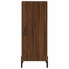 vidaXL Buffet haut Chêne marron 34,5x34x180 cm Bois d'ingénierie