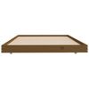 vidaXL Cadre de lit sans matelas marron miel 100x200cm bois pin massif