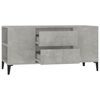 vidaXL Meuble TV Gris béton 102x44,5x50 cm Bois d'ingénierie