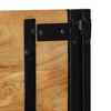 vidaXL T&ecirc;te de lit 140 cm bois massif d'acacia et fer