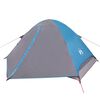 vidaXL Tente de camping &agrave; d&ocirc;me 4 personnes bleu imperm&eacute;able
