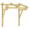 vidaXL Auvent de porte 100x100x80 cm Bois de pin massif impr&eacute;gn&eacute;
