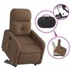vidaXL Fauteuil de massage inclinable Marron Tissu
