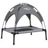 vidaXL Lit pour chien avec auvent anthracite tissu Oxford et acier