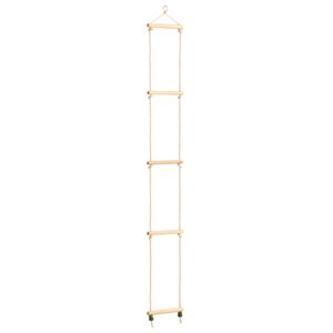 vidaXL &Eacute;chelle de corde pour enfants Bois massif et PE 30x168 cm