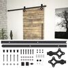 vidaXL Kit de quincaillerie de porte coulissante SKIEN 183 cm noir