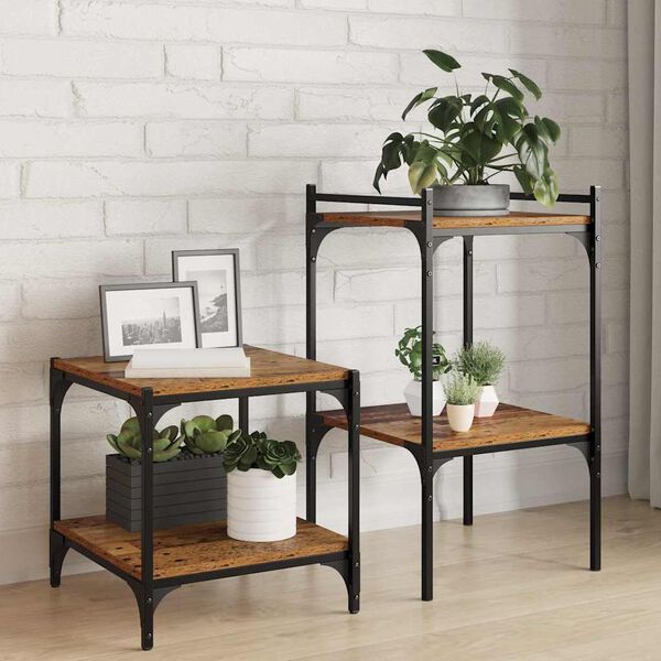 vidaXL &Eacute;tag&egrave;re &agrave; livres 4 pcs Marron 40 x 40 x 1,5 cm