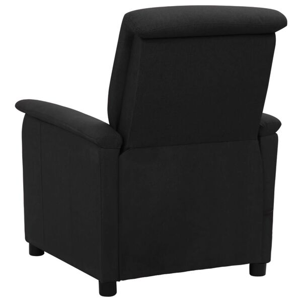 vidaXL Fauteuil de massage Noir Tissu