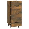 vidaXL Buffet Chêne fumé 34,5x34x90 cm Bois d'ingénierie