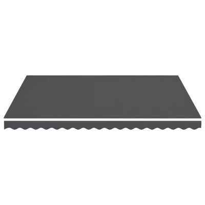 vidaXL Tissu de remplacement pour auvent Anthracite 4,5x3,5 m