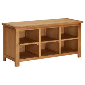 vidaXL &Eacute;tag&egrave;re &agrave; chaussures 90x37x45 cm Bois de ch&ecirc;ne solide