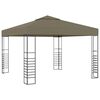 vidaXL Chapiteau de jardin 3x3 m Taupe 180 g/m&sup2;