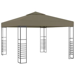 vidaXL Chapiteau de jardin 3x3 m Taupe 180 g/m&sup2;