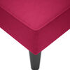 vidaXL Fauteuil long avec accoudoir droit rouge bordeaux velours