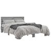 vidaXL Cadre de lit sans matelas sonoma gris 135x190 cm