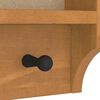 vidaXL Porte-manteau mural SANDNES 45x12x35 cm bois massif pin
