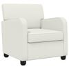 vidaXL Fauteuil Blanc Simili cuir