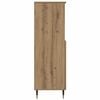 vidaXL Buffet haut ch&ecirc;ne artisanal 60x36x110 cm bois d'ing&eacute;nierie