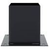 vidaXL Bases de poteau carr&eacute;es 4 pcs anthracite 121x121 mm