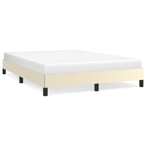 vidaXL Cadre de lit sans matelas cr&egrave;me 140x200 cm similicuir