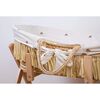 CHILDHOME Panier Mo&iuml;se raphia avec matelas et housse C&oelig;urs
