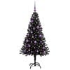 vidaXL Sapin de No&euml;l Noir 150 cm PVC