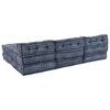vidaXL Canap&eacute; modulaire 4 pcs Impression Indigo tissu