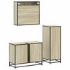 vidaXL Ensemble de meubles de salle de bain 3 pcs ch&ecirc;ne sonoma