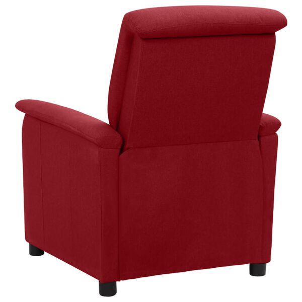 vidaXL Fauteuil inclinable Rouge bordeaux Tissu